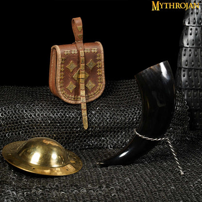 Mythrojan Cuerno para Beber Forjado a Mano Twisted Rack - Imagen 5