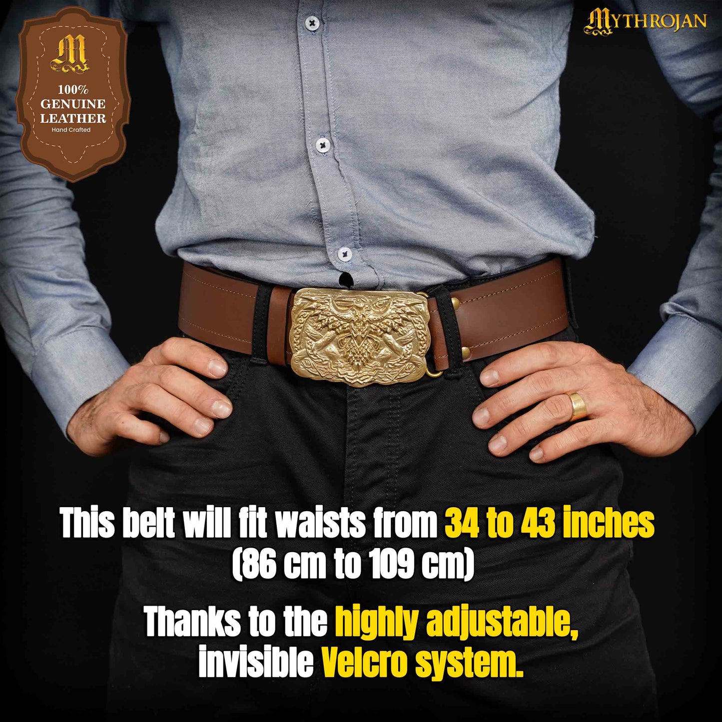Cinturón de Velcro Mythrojan "urban Viking" para los Kilts y Jeans de los Guerreros de Hoy en Día - Imagen 5