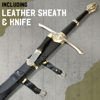 Espada Strider de Aragorn Funcional Afilada El Señor de los Anillos 41211