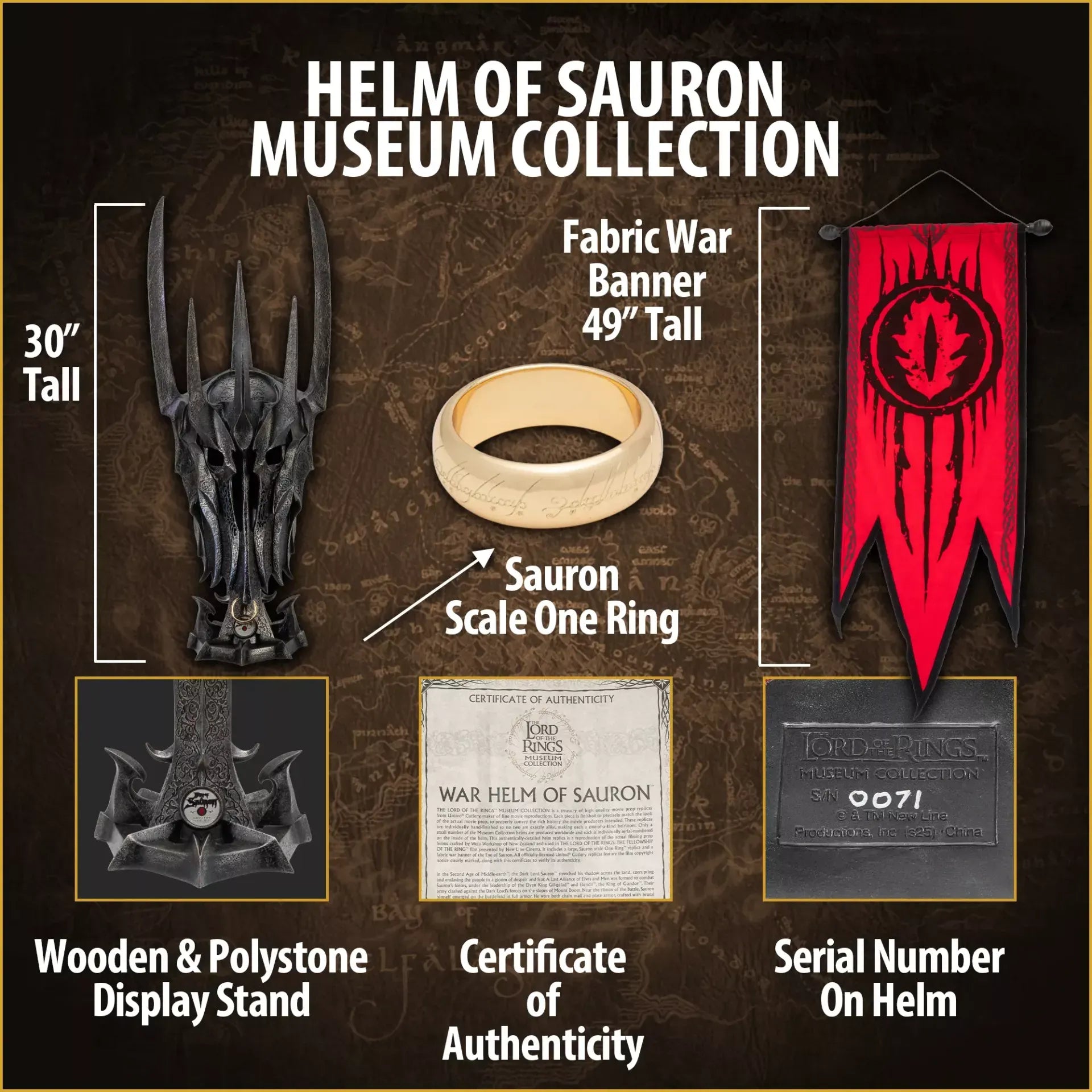 The Helm of Sauron - The Lord of the Rings (Museum Collection)