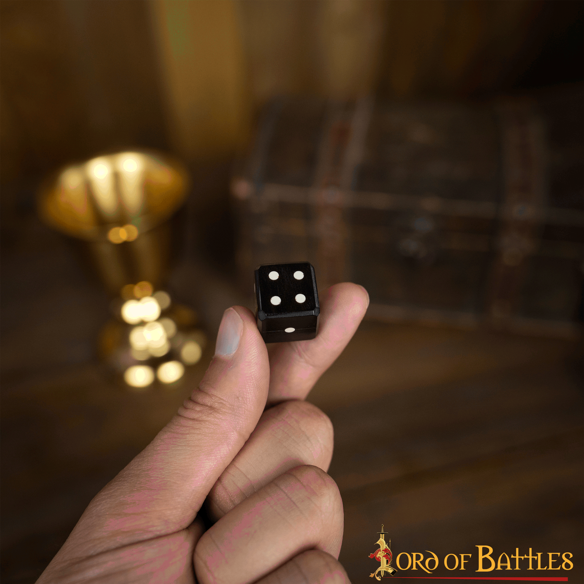 Juego de Dados Artesanales de Cuerno de Búfalo - 6 Piezas | Dados Naturales para Juegos de Rol de Mesa, Coleccionismo y Juegos Históricos - Imagen 11