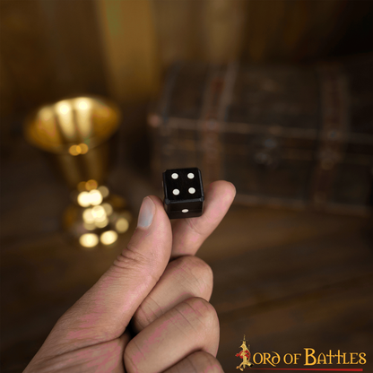 Juego de Dados Artesanales de Cuerno de Búfalo - 6 Piezas | Dados Naturales para Juegos de Rol de Mesa, Coleccionismo y Juegos Históricos - Imagen 11