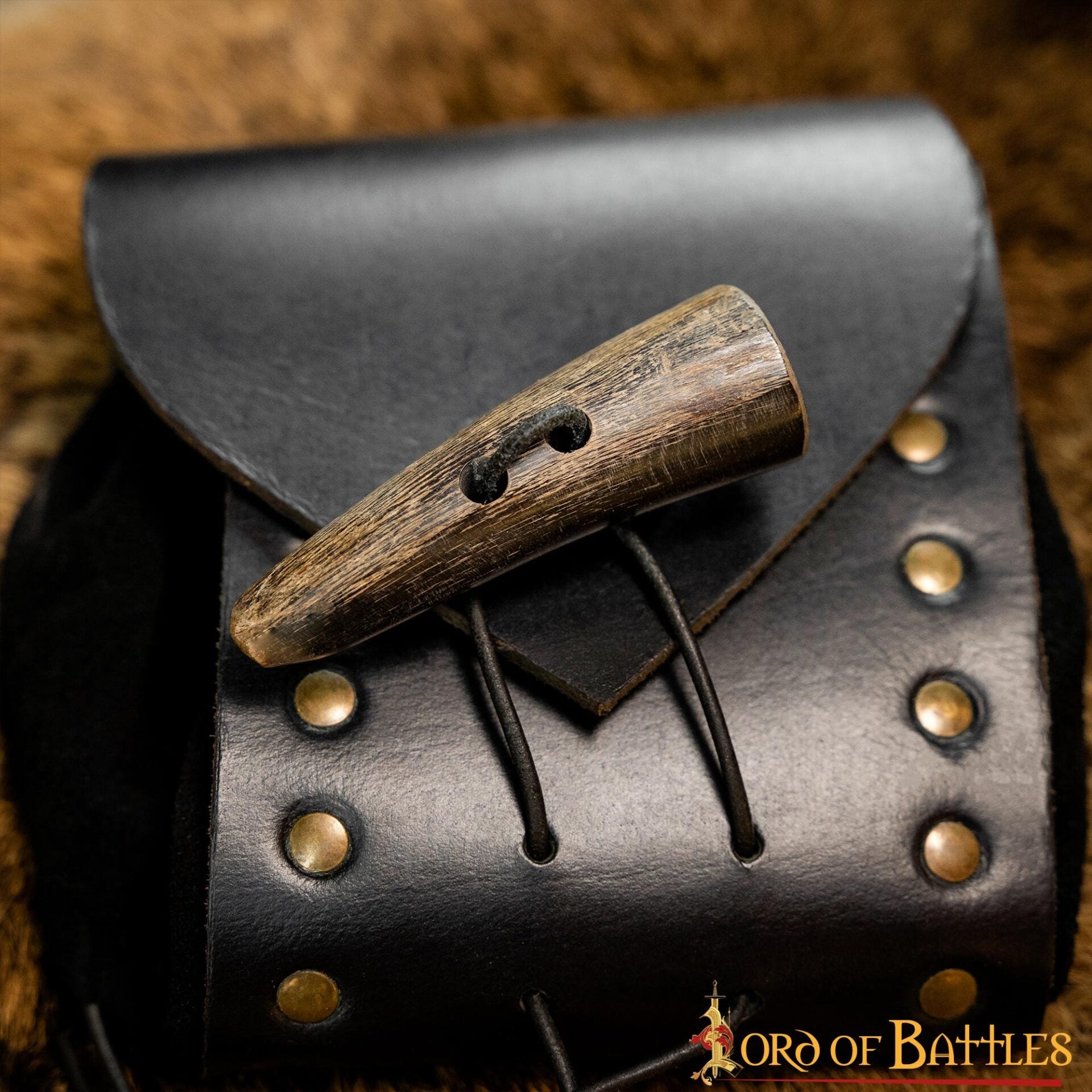 Toggles Medievales Vikingos de Cuerno de Buey - Juego de 5 Cierres Artesanales de Cuerno Natural - Imagen 14