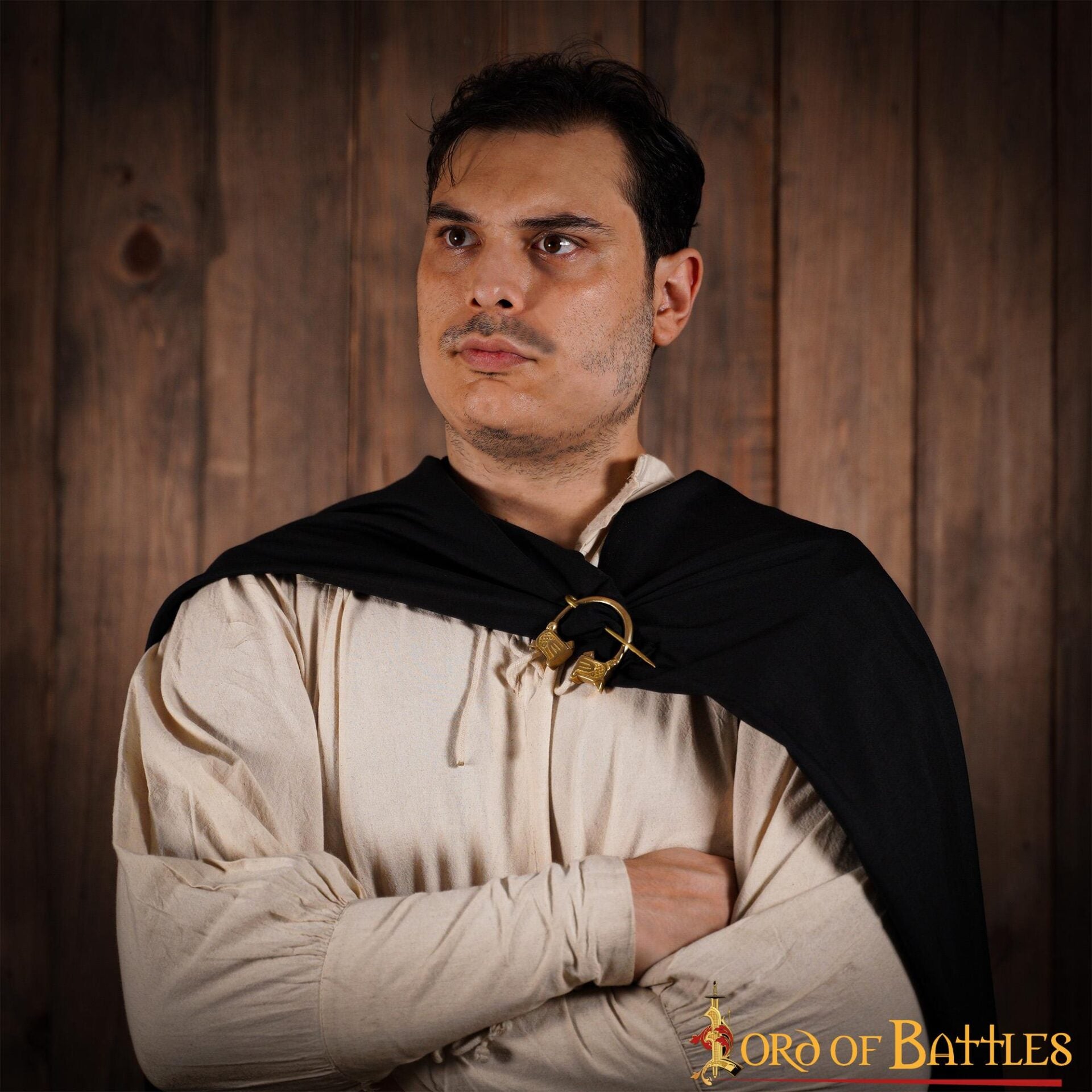 Broche de Capa con Cabeza de Cuervo Nórdico - Latón - Imagen 8