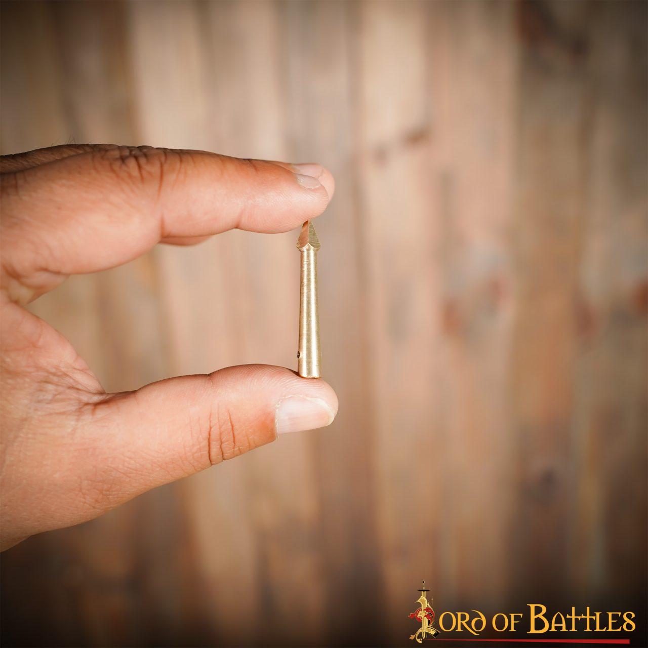 Aiglets Medievales de Latón - Juego de 10 Puntas de Lazo de Tela - Imagen 13