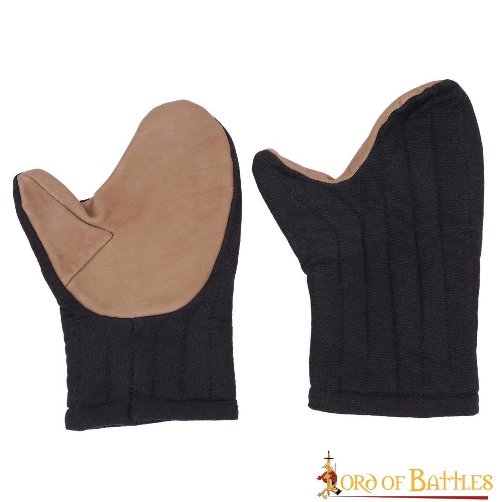 Guantes Mitones Acolchados Hechos a Mano con Lona de Algodón - Imagen 2
