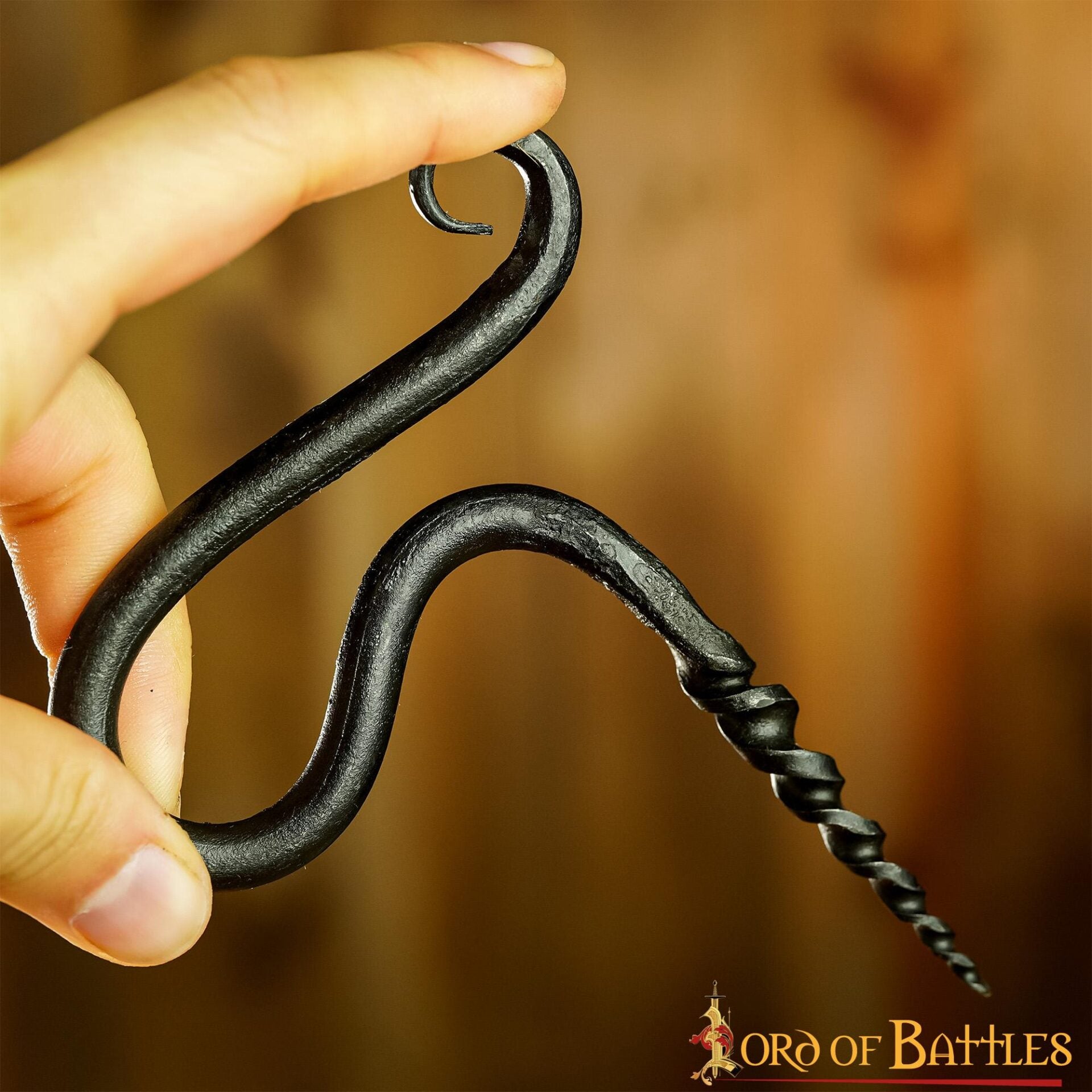 Sacacorchos de Hierro Forjado a Mano Abridor de Botellas de Vino Totalmente Funcional - Imagen 7