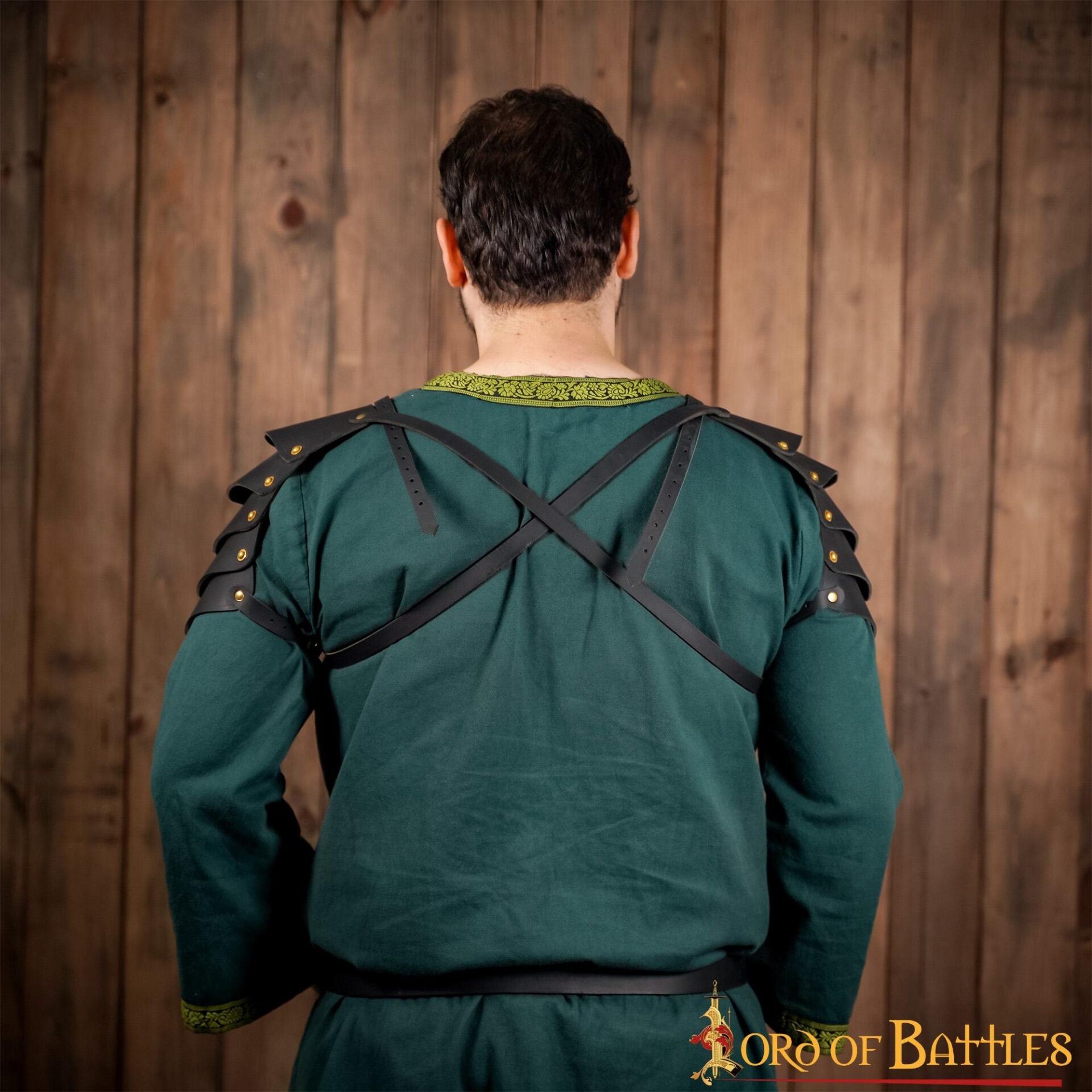 Fantasía Vikingo Pauldrons Cuero con Cinturones de Cuero Ajustables - Imagen 8