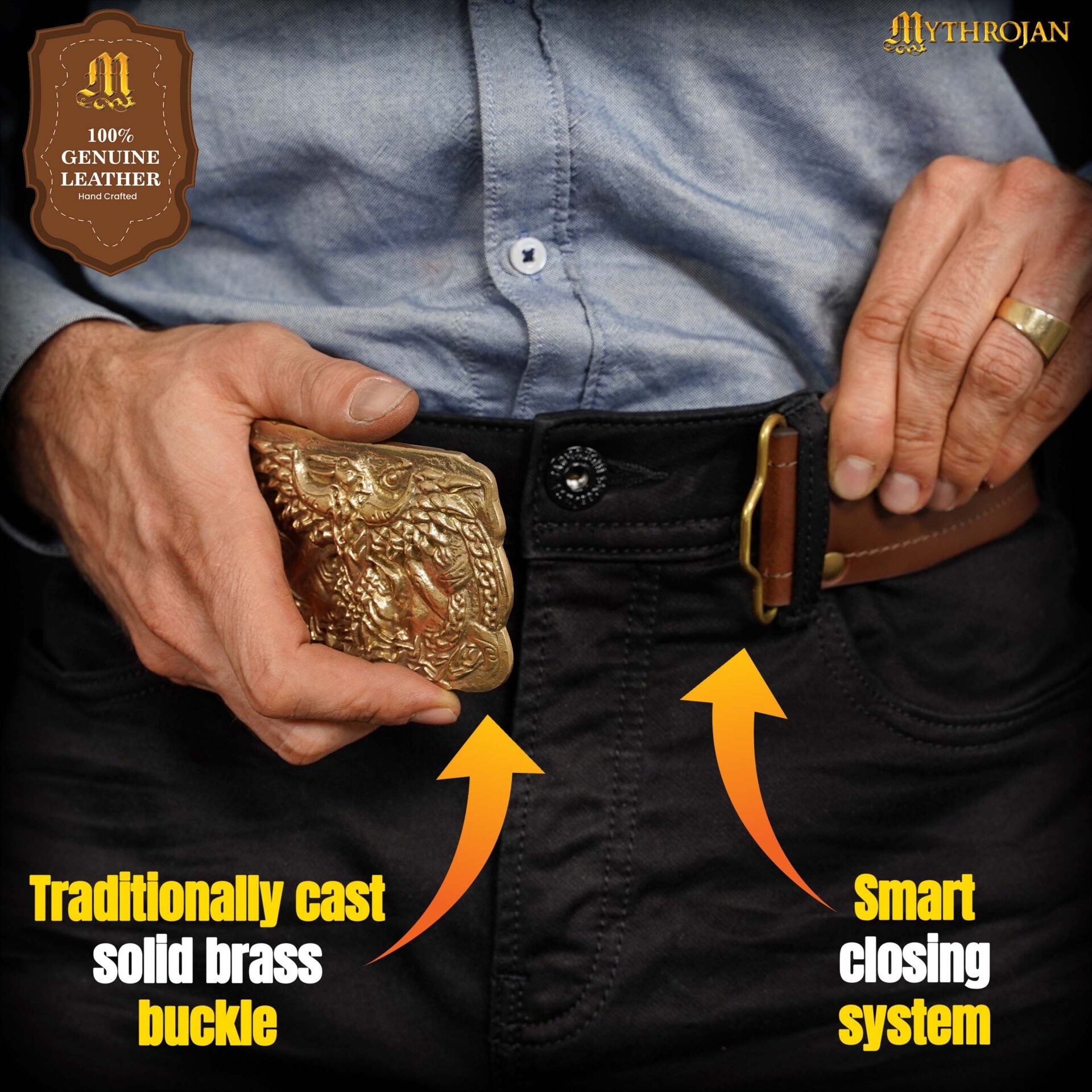 Cinturón de Velcro Mythrojan "urban Viking" para los Kilts y Jeans de los Guerreros de Hoy en Día - Imagen 6