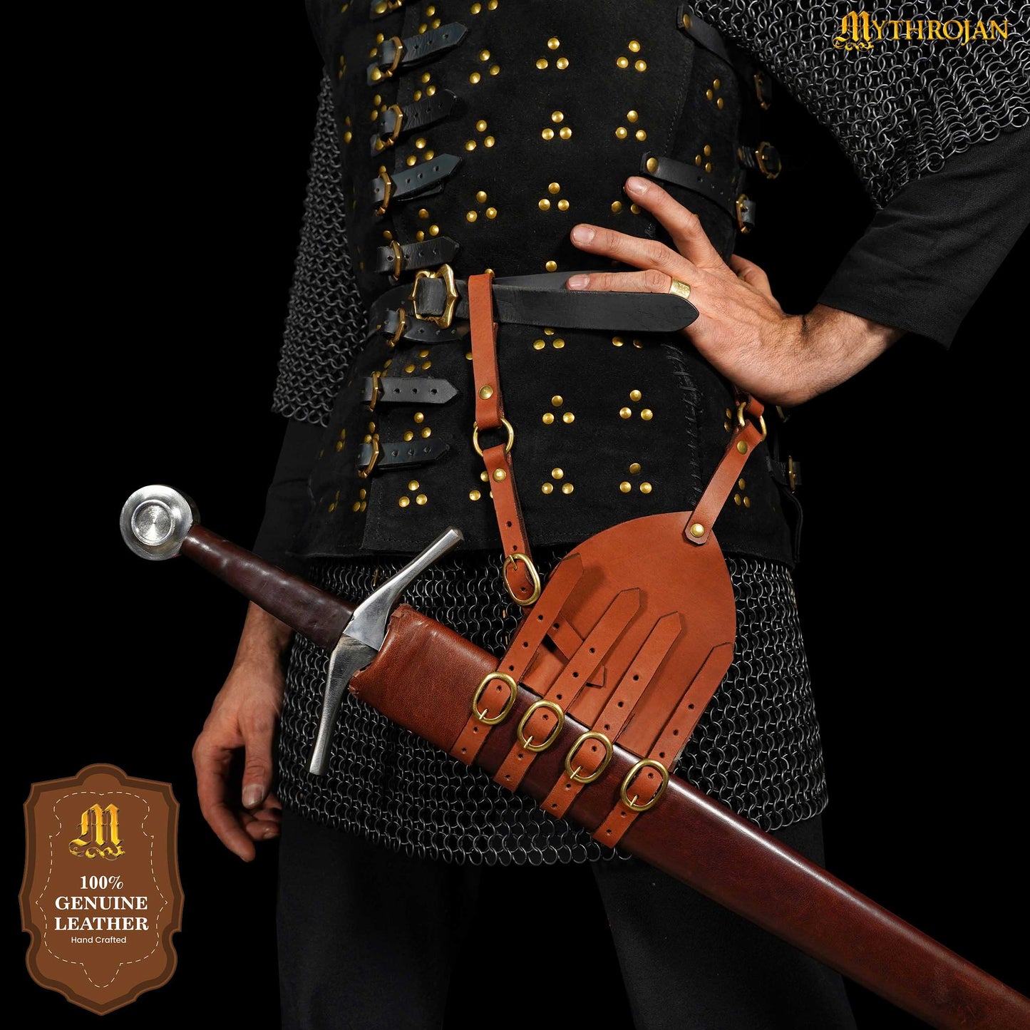 Mythrojan Renacimiento Medieval Estoque Rana - Imagen 5