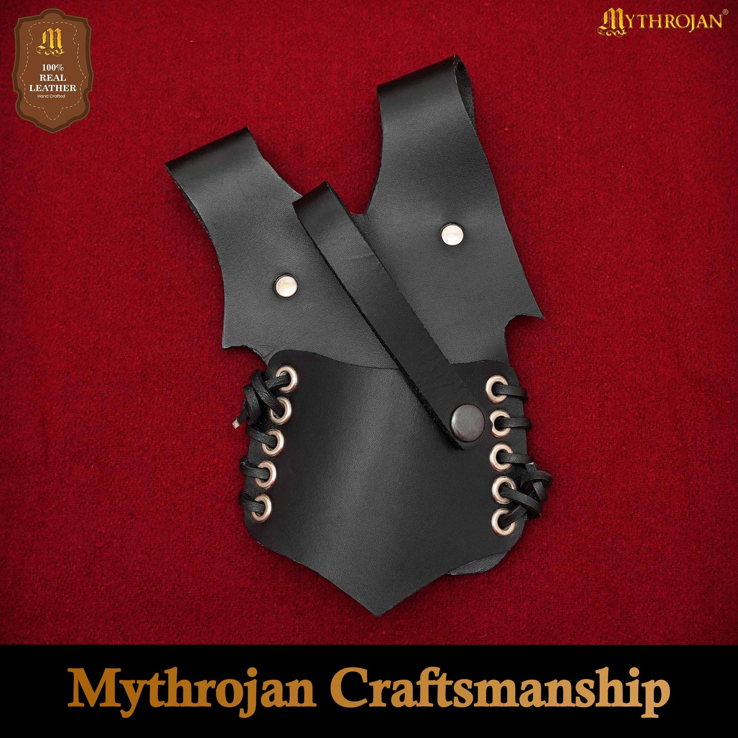 Mythrojan Renacimiento Medieval Espada de Cuero Rana Espada Larp Disfraz Accesorio - Imagen 5