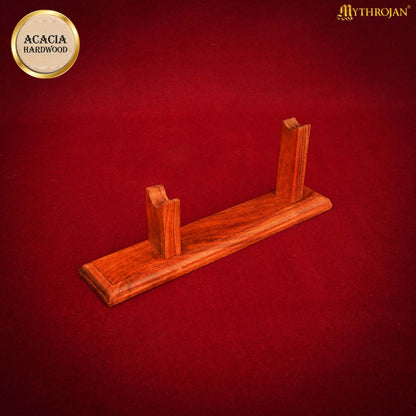 Mythrojan Soporte de Madera Maciza para Pistola - Soporte de Madera de Primera Calidad para Pistolas Antiguas, Pedernales y Objetos de Colección - Imagen 5