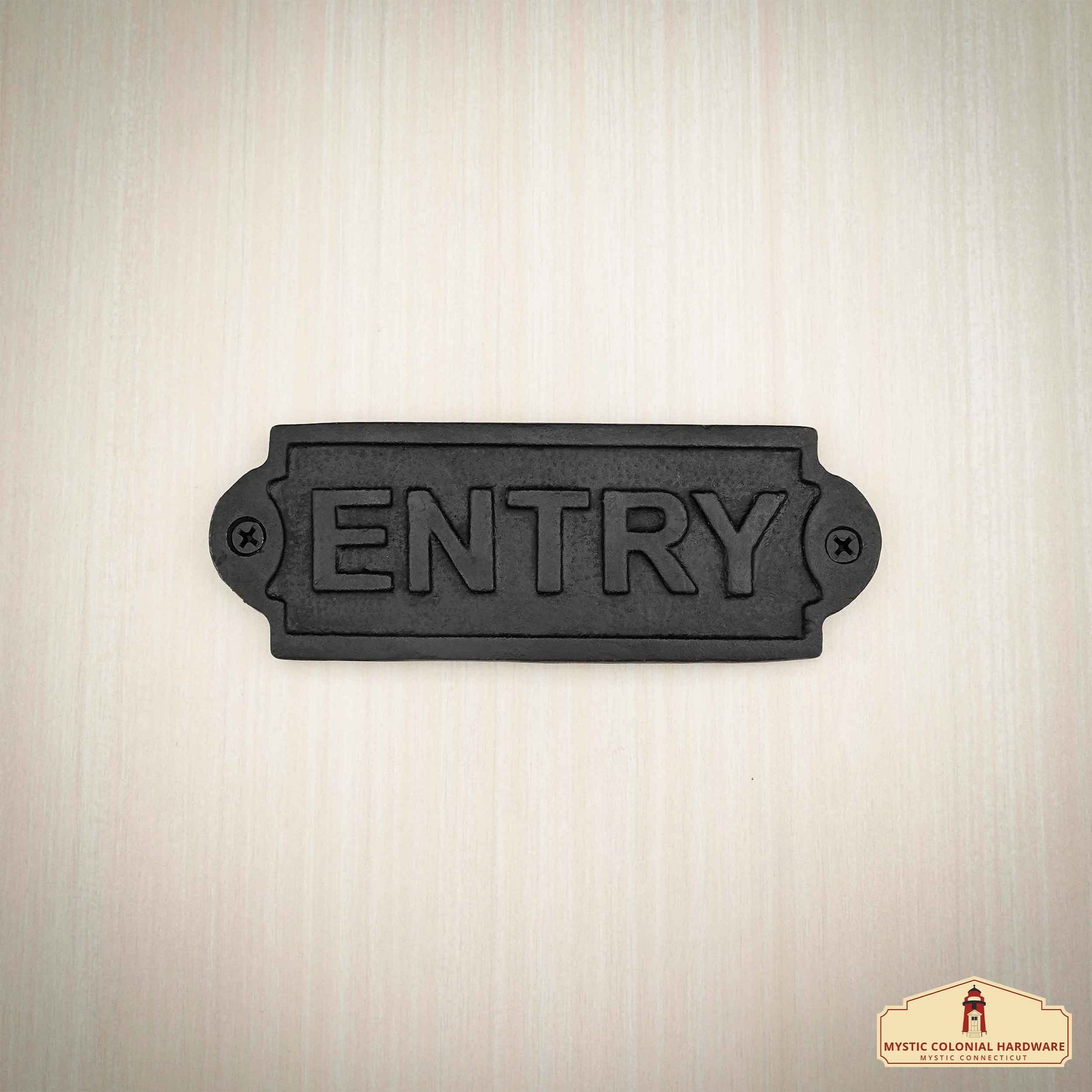 Hierro Forjado Macizo Señal de Entrada Vintage para Puertas Accesorio de Ferretería Hecho a Mano - Imagen 7