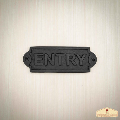 Hierro Forjado Macizo Señal de Entrada Vintage para Puertas Accesorio de Ferretería Hecho a Mano - Imagen 7