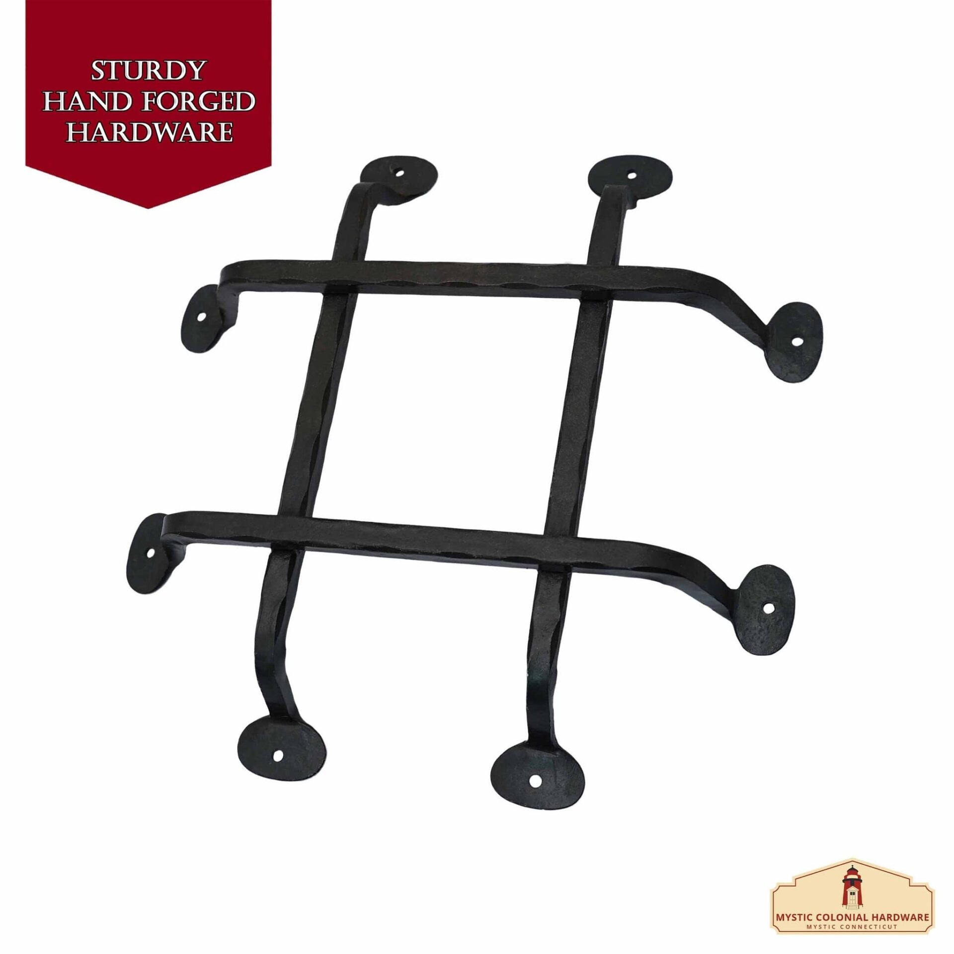 Puerta Rústica Forjada a Mano Parrilla Speakeasy: Ideal para Ambientes Coloniales, Retro, Steampunk, Góticos, Barrocos y Medievales, (28.7x29.1) Cm - Imagen 2