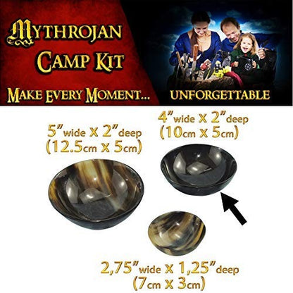 Mythrojan Cuenco Pequeño de Cuerno de Buey Natural Hecho a Mano - Imagen 6