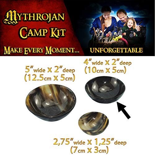 Mythrojan Cuenco Pequeño de Cuerno de Buey Natural Hecho a Mano - Imagen 6
