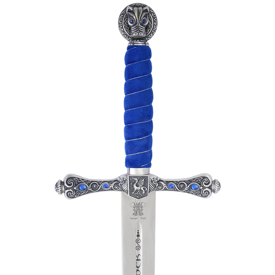Espada Decorativa del Príncipe Negro - Acabado Plata