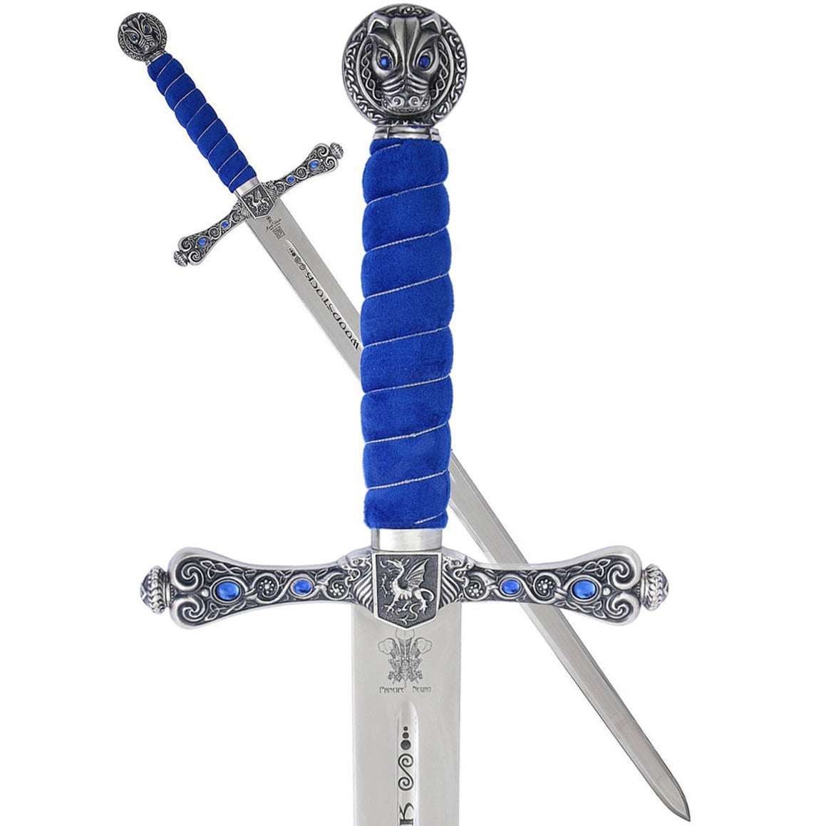 Espada Decorativa del Príncipe Negro - Acabado Plata