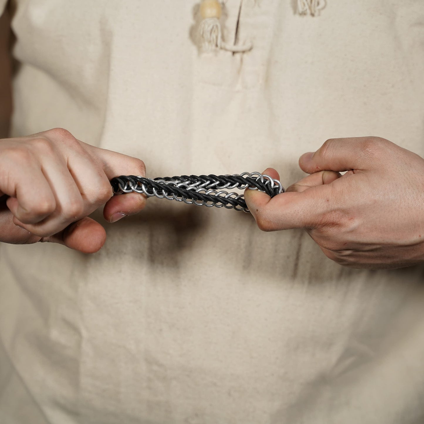 Pulsera Elástica de Cota de Malla Medio Persa - Imagen 3