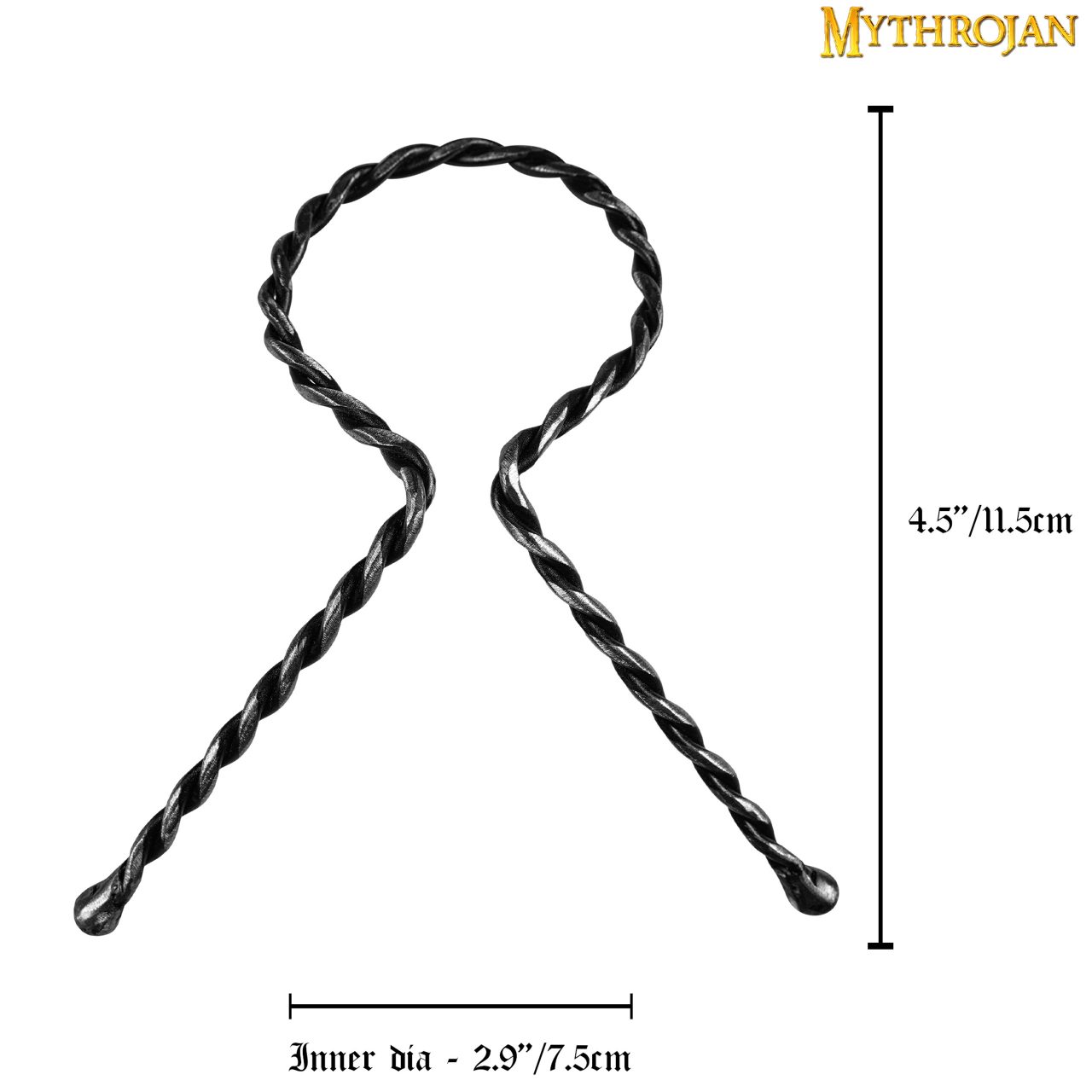 Mythrojan Cuerno para Beber Forjado a Mano Twisted Rack - Imagen 3