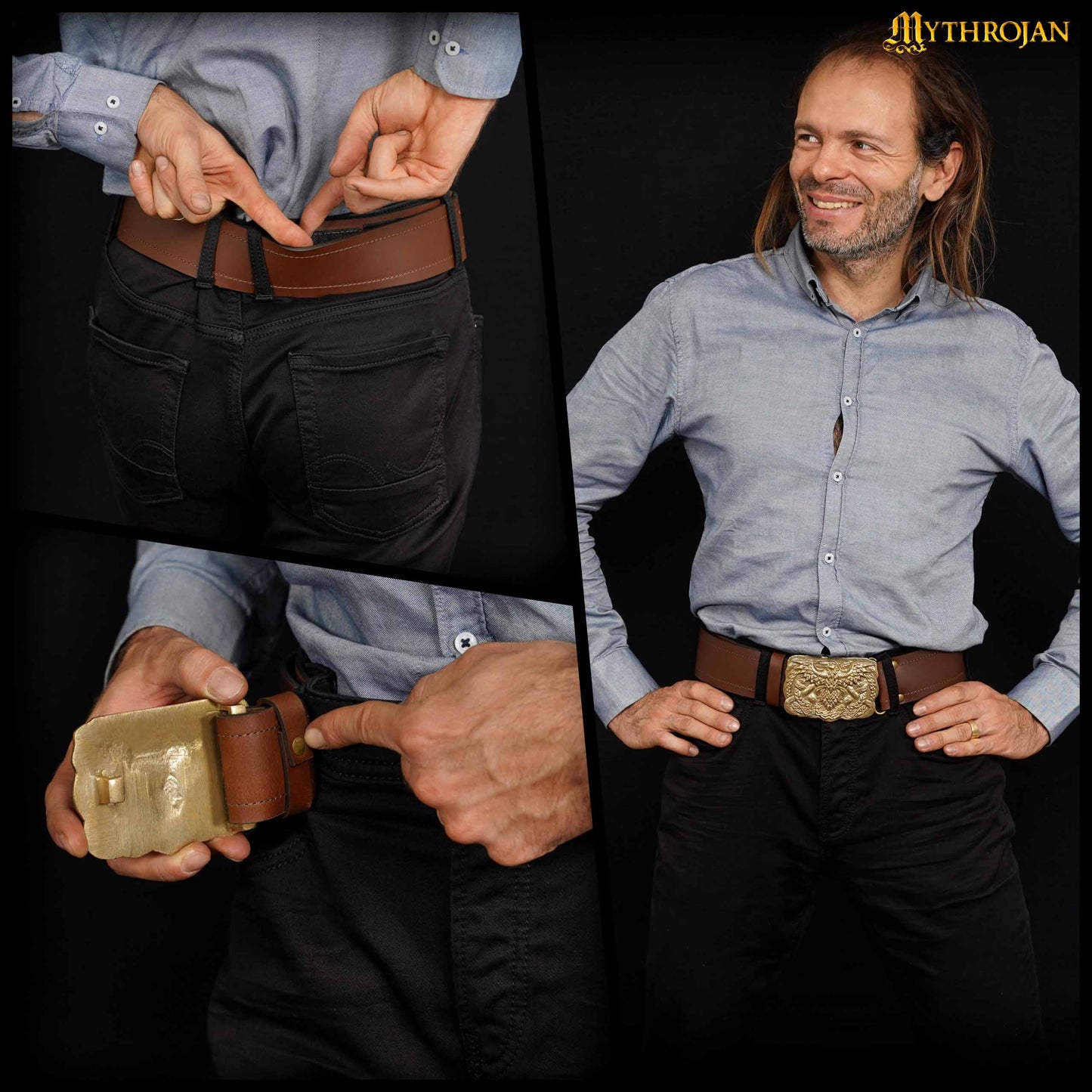 Cinturón de Velcro Mythrojan "urban Viking" para los Kilts y Jeans de los Guerreros de Hoy en Día - Imagen 7