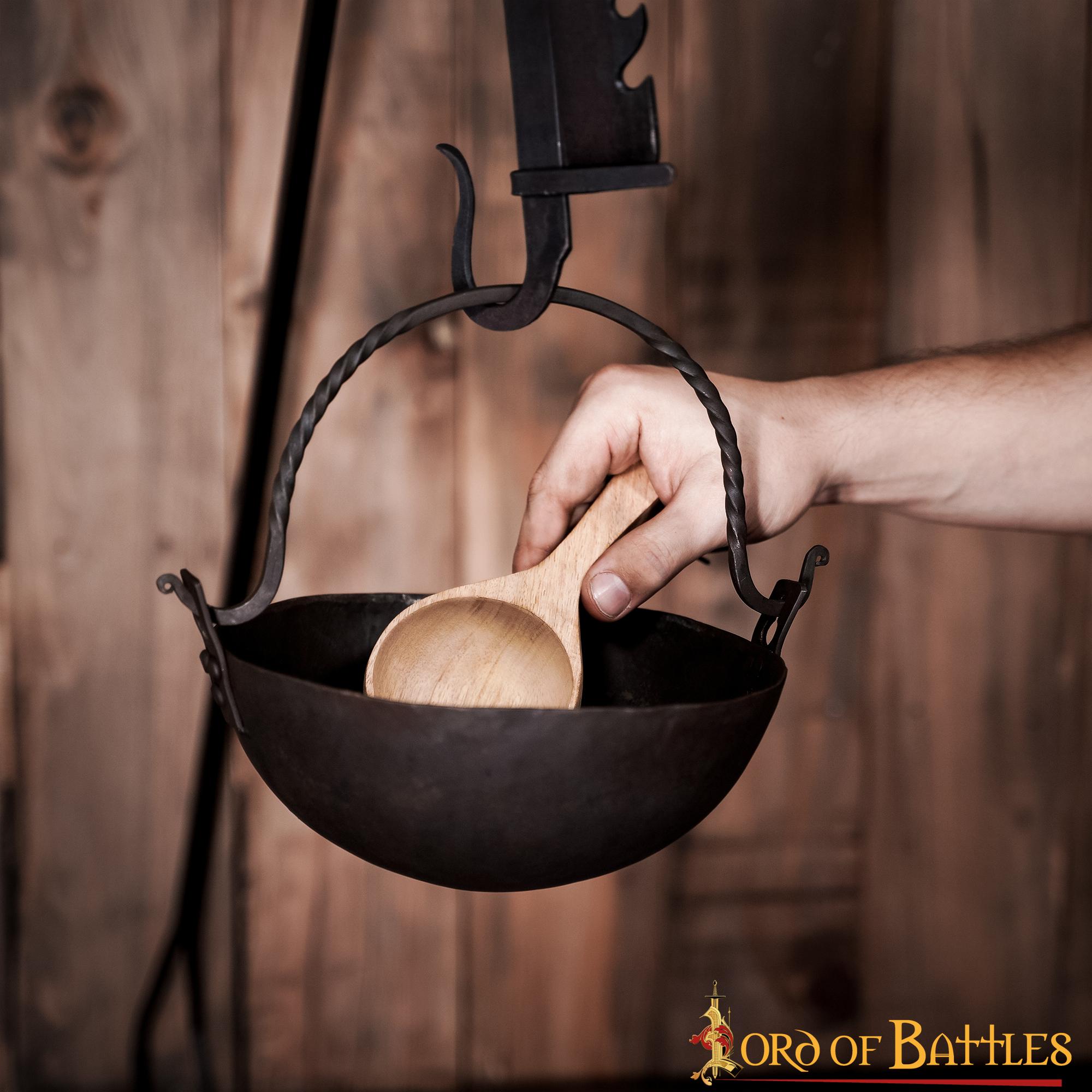 Caldero de Hierro Forjado a Mano Accesorio de Camping Totalmente Funcional - Imagen 8