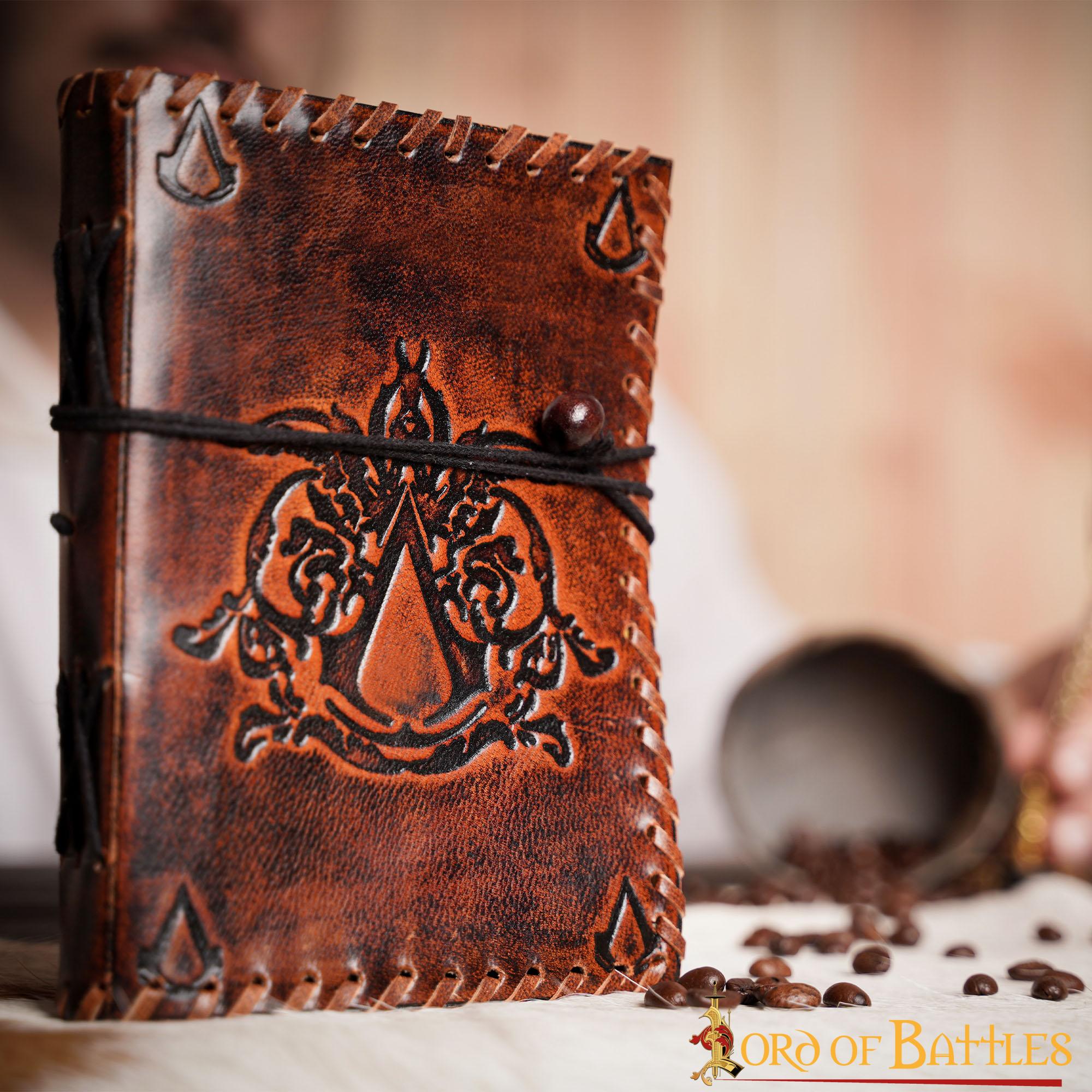 Diario para el Credo de Asesino Diario de Cuero Auténtico Hecho a Mano - Imagen 7