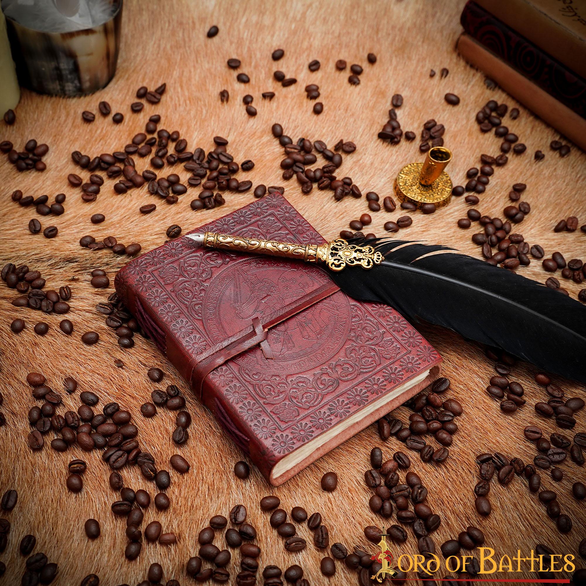 Diario Medieval de Cuero Diario de Cuero Auténtico Hecho a Mano - Imagen 7