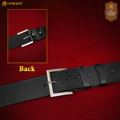 Mythrojan Baldric Cinturón Espada Cuero Funda Daga Medieval : Zurdo - Imagen 6