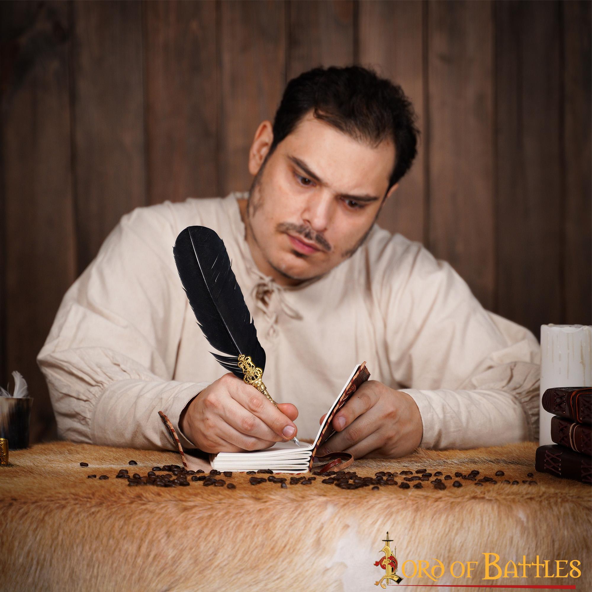 Diario Medieval de Cuero Diario de Cuero Auténtico Hecho a Mano - Imagen 13