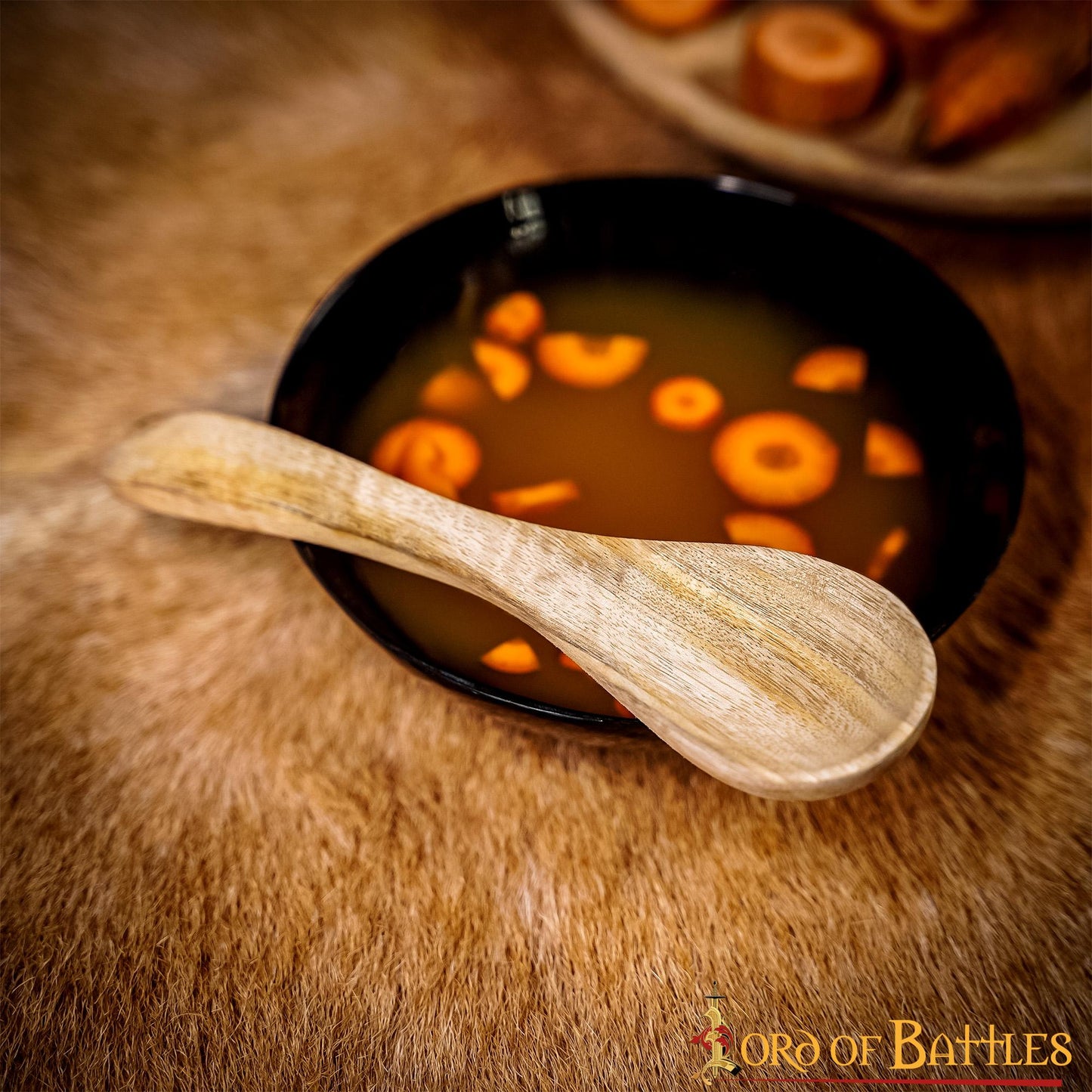 Cuchara Medieval Funcional de Madera Hecha a Mano con Madera Auténtica - Imagen 7