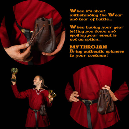 Imagen única de: Bolsa medieval con cordón Mythrojan