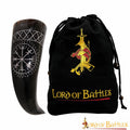 El Cuerno para Beber Vegvisir 400 - 500 Ml Hecho a Mano con Auténtico Cuerno de Buey - Imagen 1