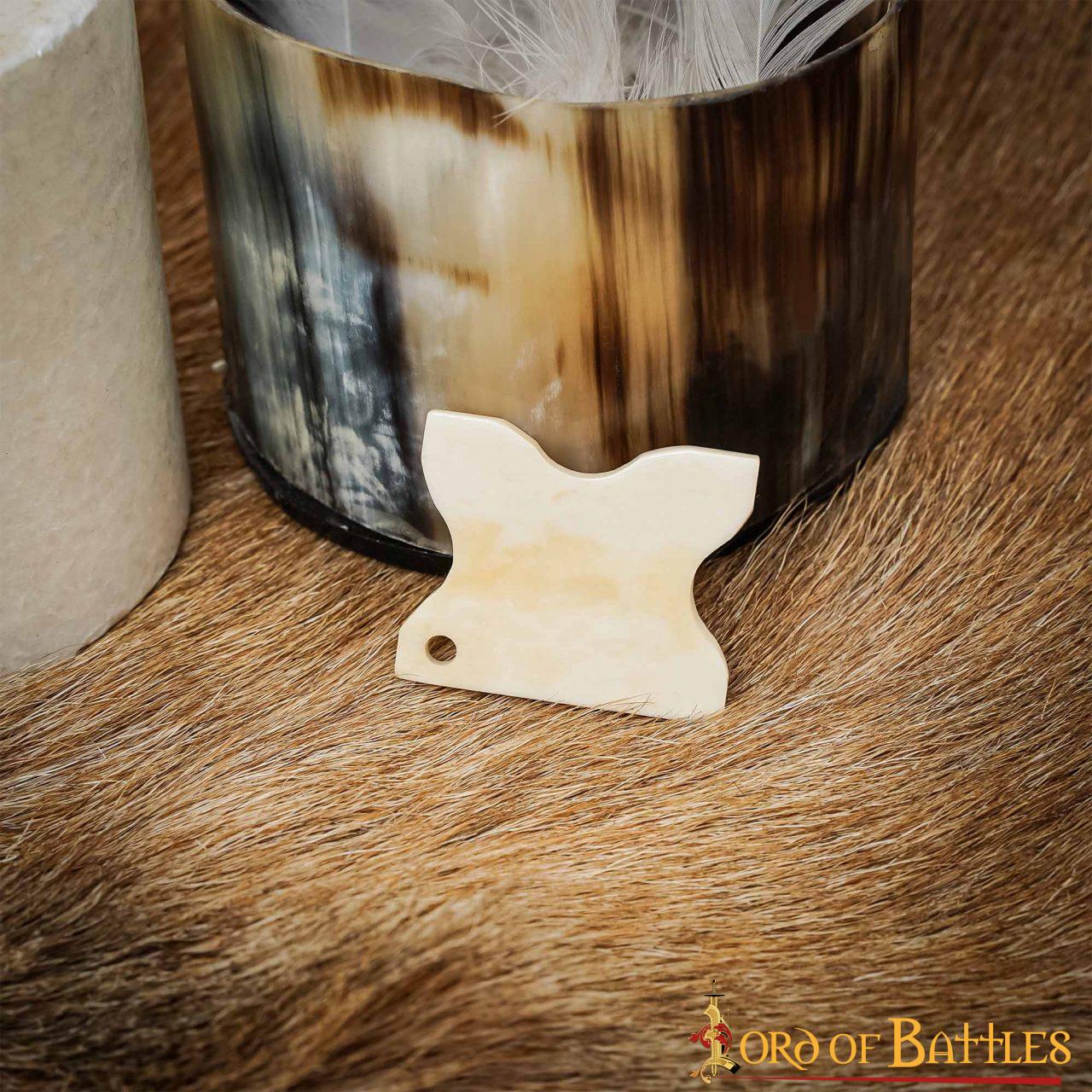 Enrollador de Hilo Vikingo de Hueso de Buey Pulido - Herramienta Tradicional Nórdica para Hilos - Imagen 12