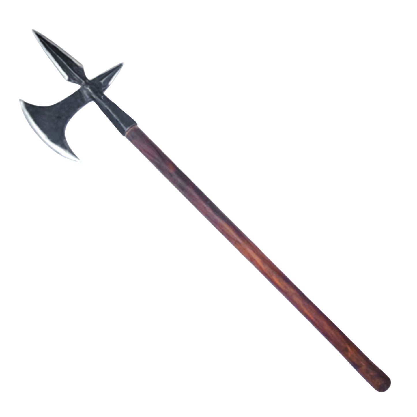 Hacha de Batalla Medieval Forjada a Mano con Mango de Madera de Fresno Hacha de Guerra de Acero Al Carbono - Imagen 8