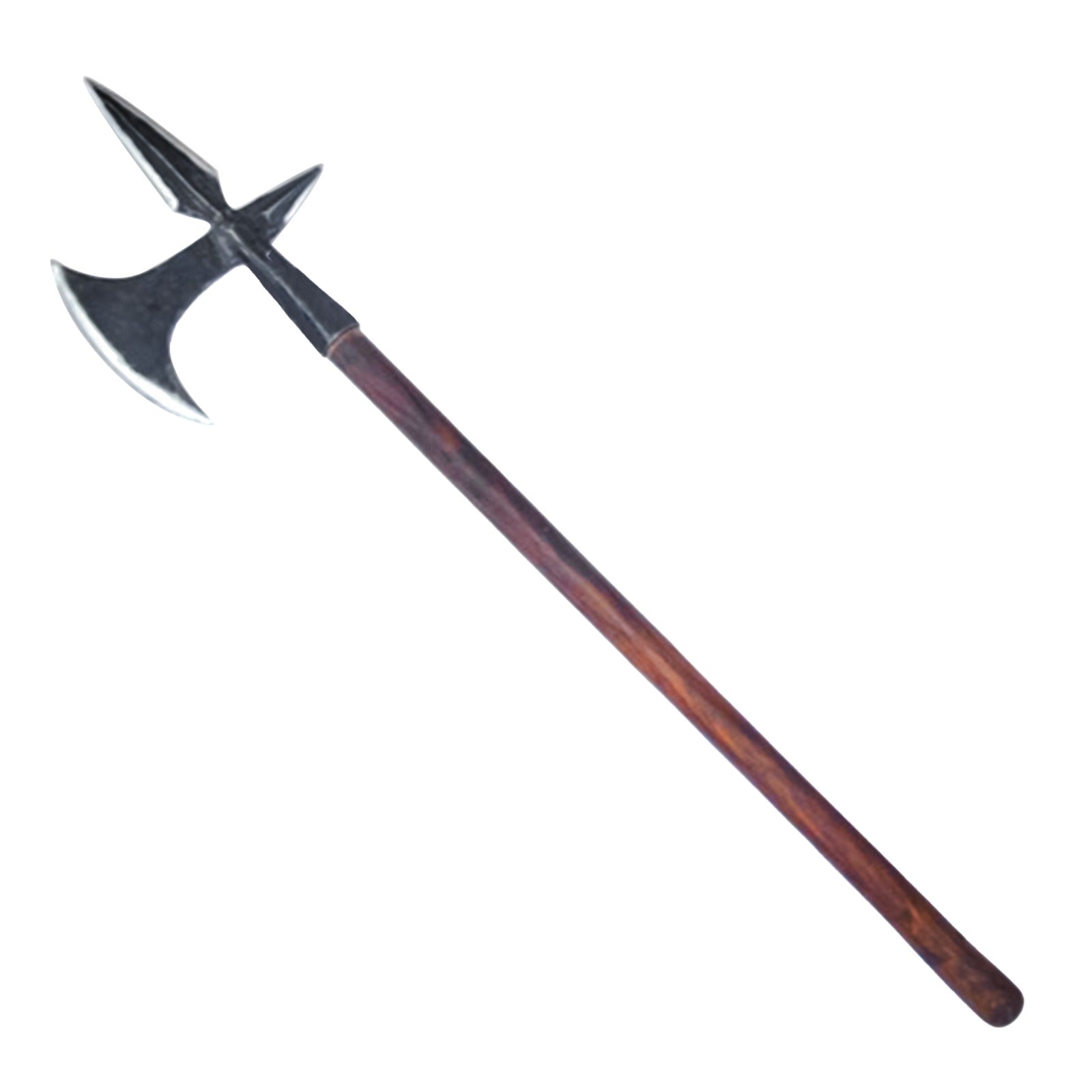 Hacha de Batalla Medieval Forjada a Mano con Mango de Madera de Fresno Hacha de Guerra de Acero Al Carbono - Imagen 8
