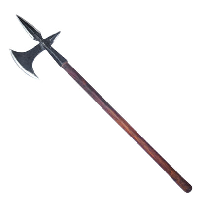 Hacha de Batalla Medieval Forjada a Mano con Mango de Madera de Fresno Hacha de Guerra de Acero Al Carbono - Imagen 8