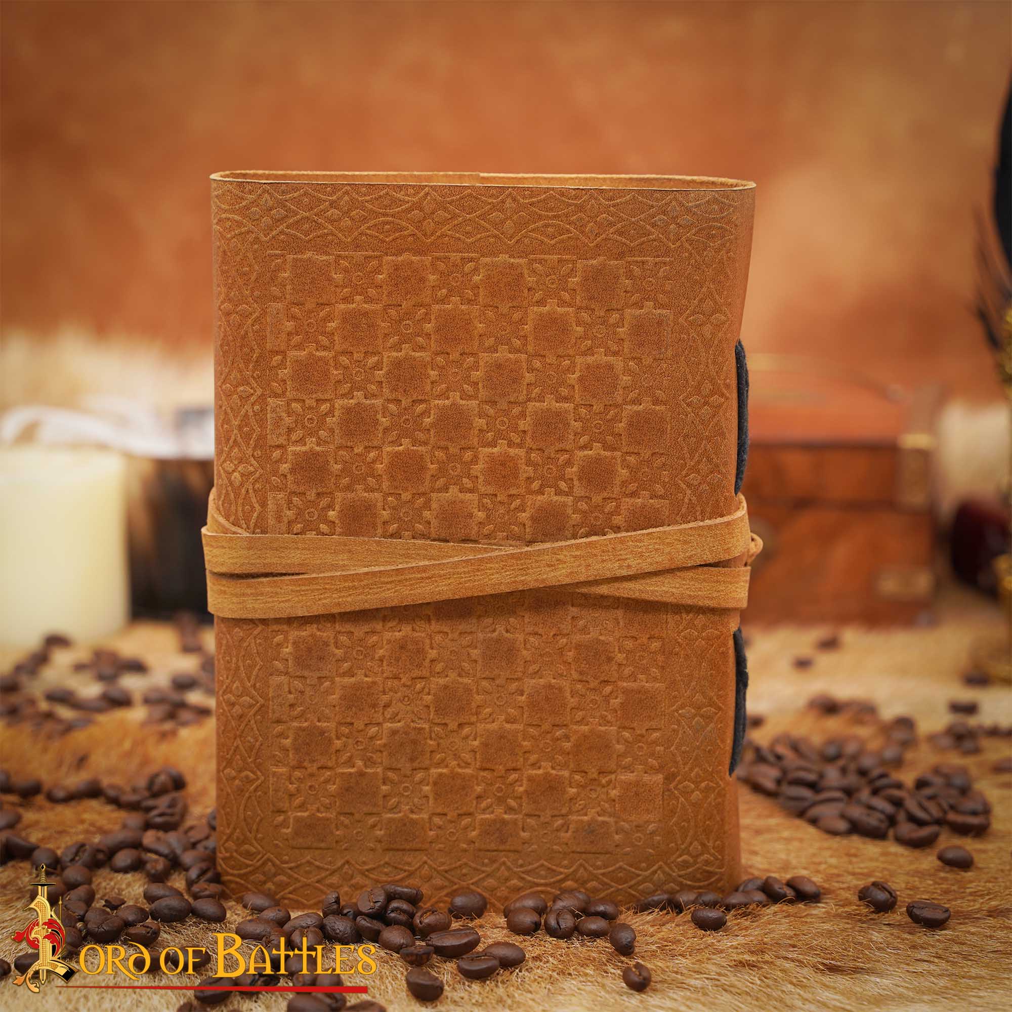 Diario Medieval de Piel Auténtica Hecho a Mano - Imagen 8