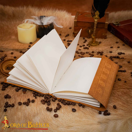 Diario Medieval de Piel Auténtica Hecho a Mano - Imagen 10