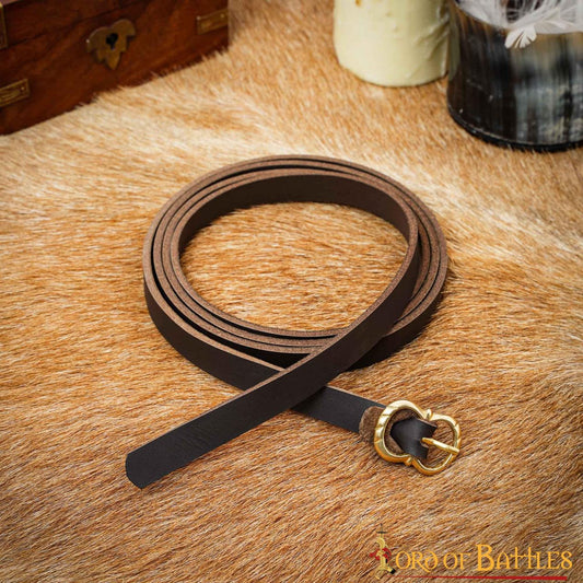 Cinturón de Cuero Liso para Reenactments Larp - Imagen 2