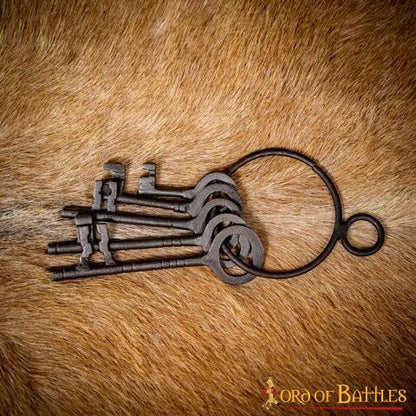 Juego de 5 Llaves Decorativas de Mazmorra Medieval de Hierro Fundido Resistente - Imagen 6