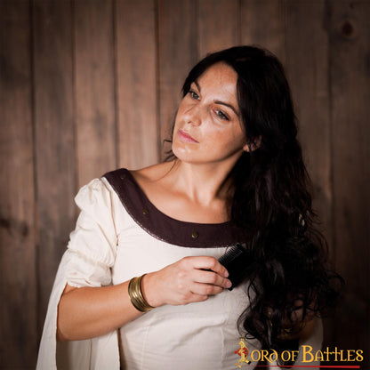 Peine Medieval de Dos Caras Hecho a Mano con Auténtico Cuerno de Buey - Imagen 8