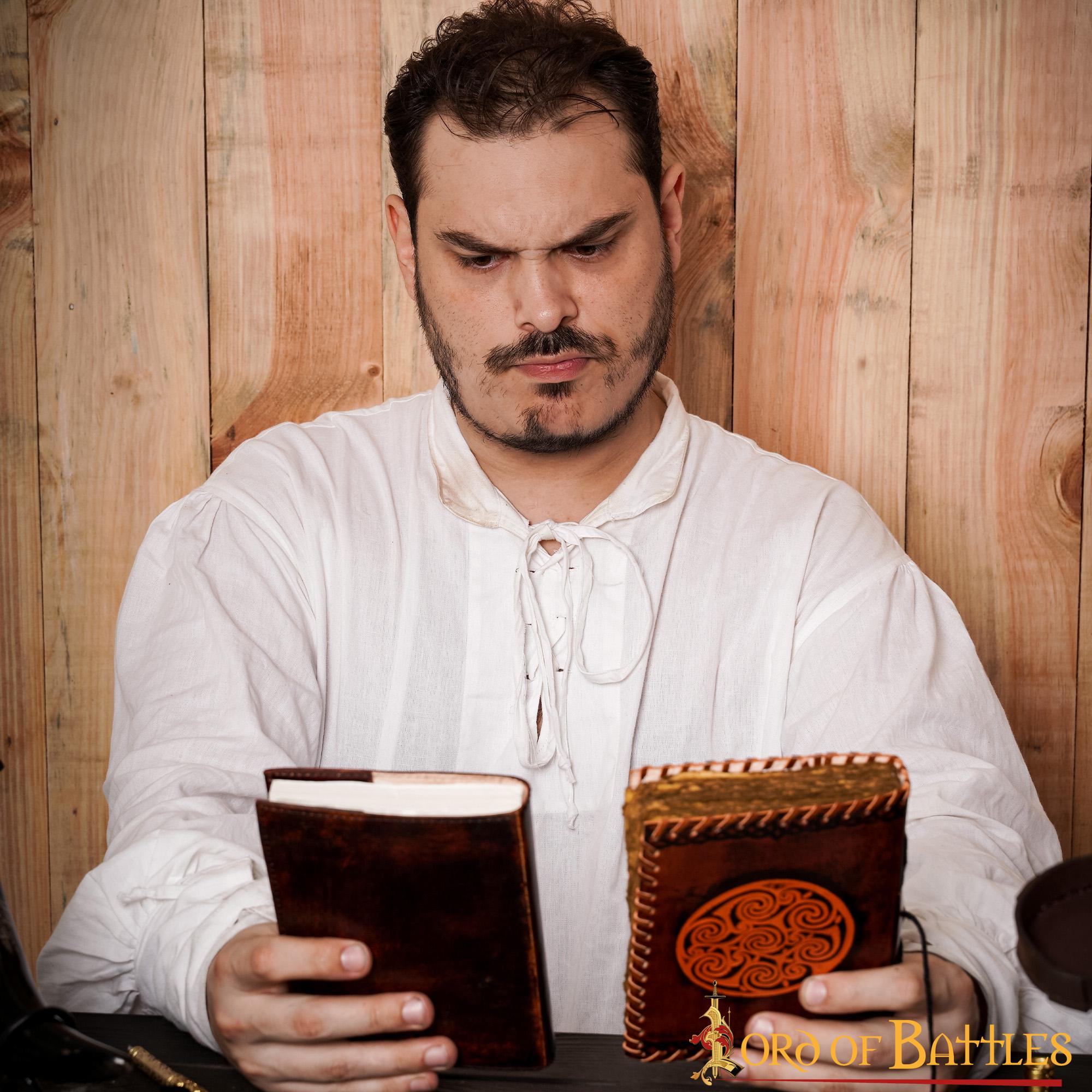 Diario Hecho a Mano con Diseño Celta en Espiral Agenda de Piel Auténtica - Imagen 8