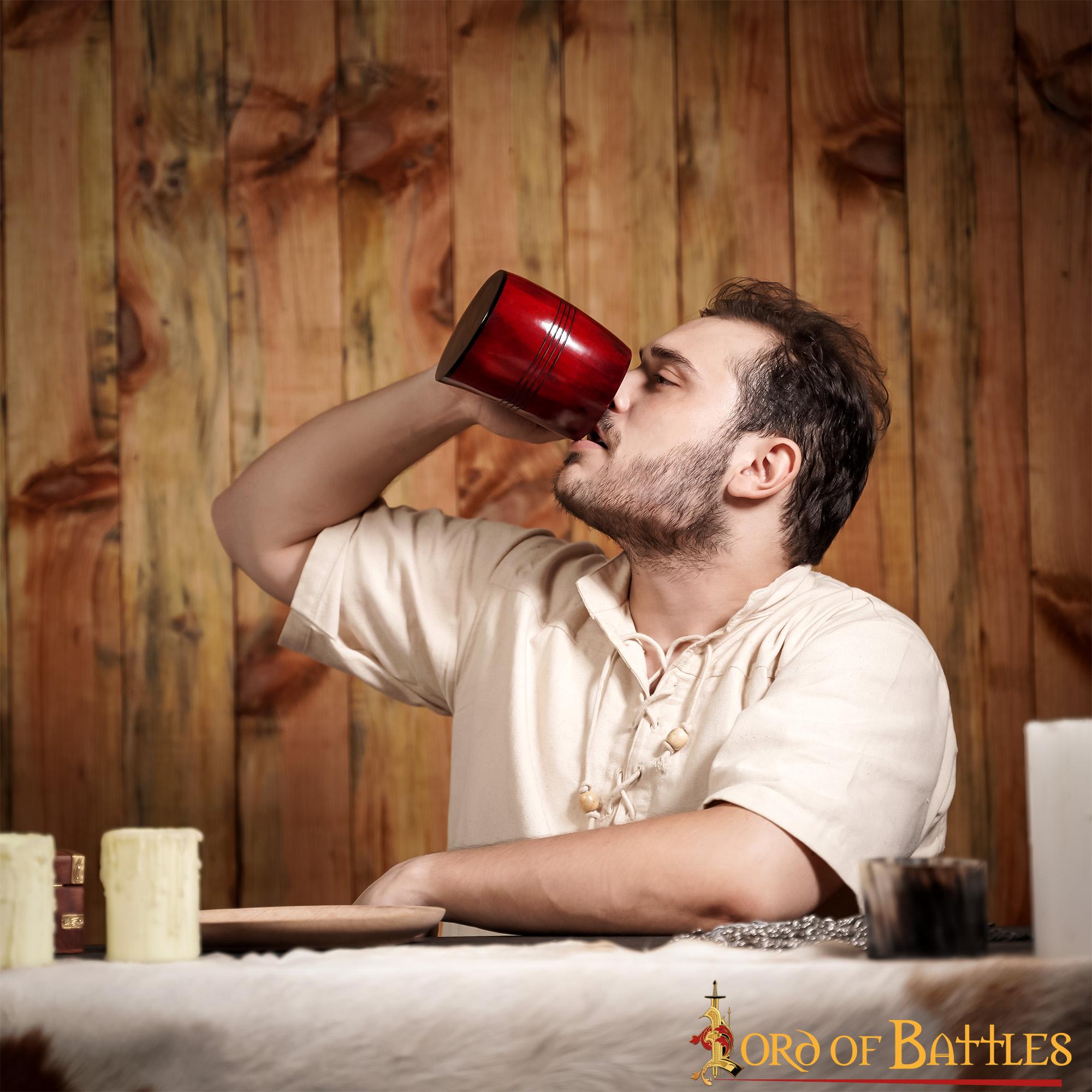 Taza de Cerveza Vikinga de Cuerno de Buey Auténtica Hecha a Mano - Imagen 7