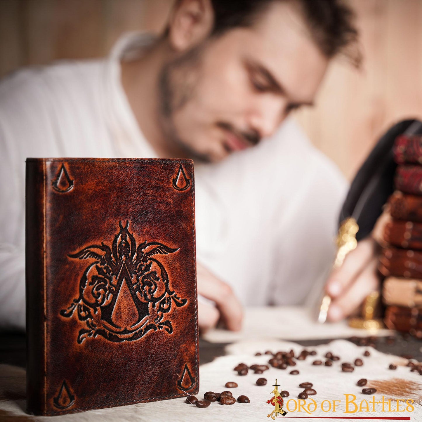 Diario Artesanal Creed Of Assassin Diario de Piel Auténtica - Imagen 8