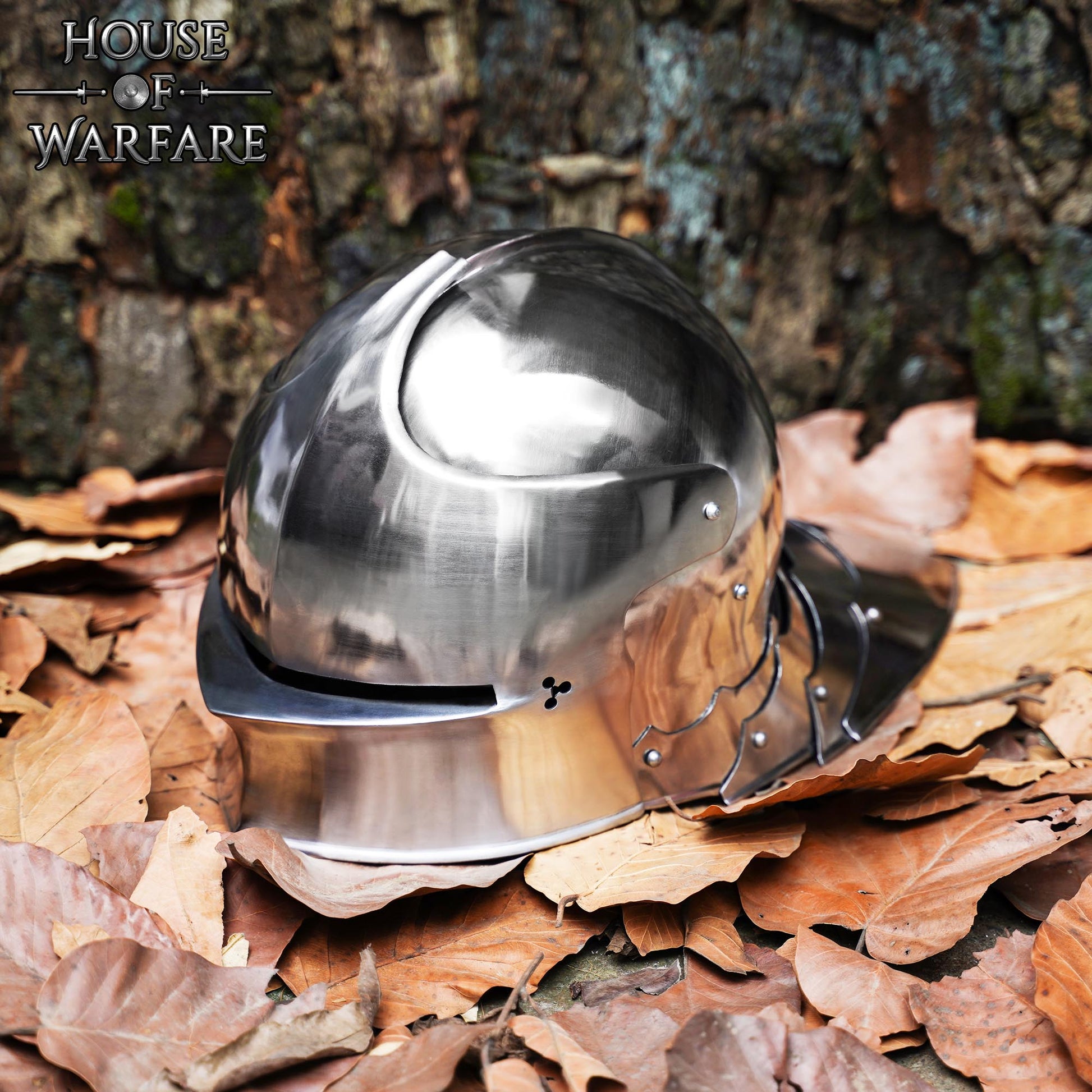 Casco Medieval Alemán Sallet - Imagen 4