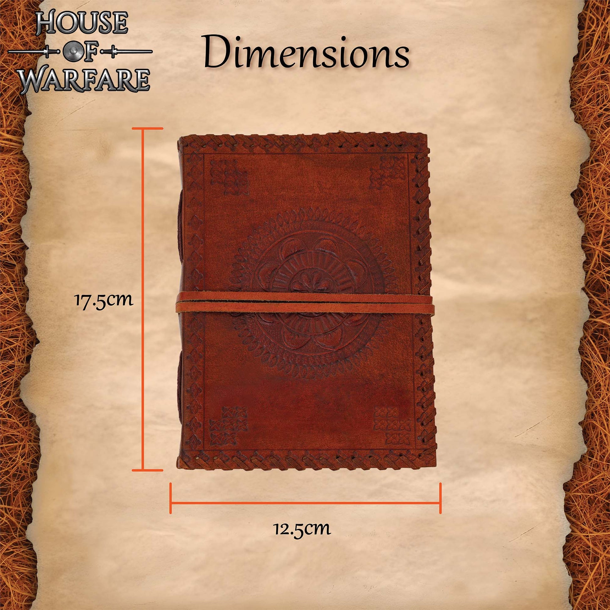 Diario Medieval de Cuero - Diario de Cuero Auténtico Hecho a Mano - Imagen 2