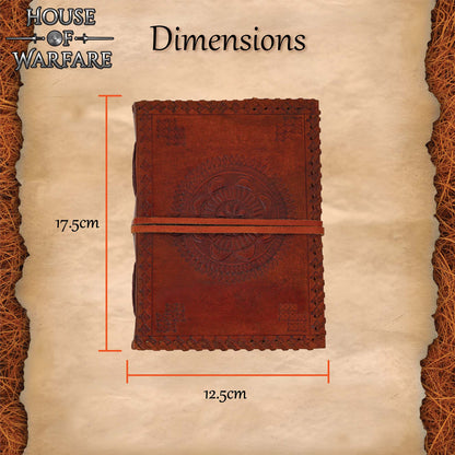 Diario Medieval de Cuero - Diario de Cuero Auténtico Hecho a Mano - Imagen 2