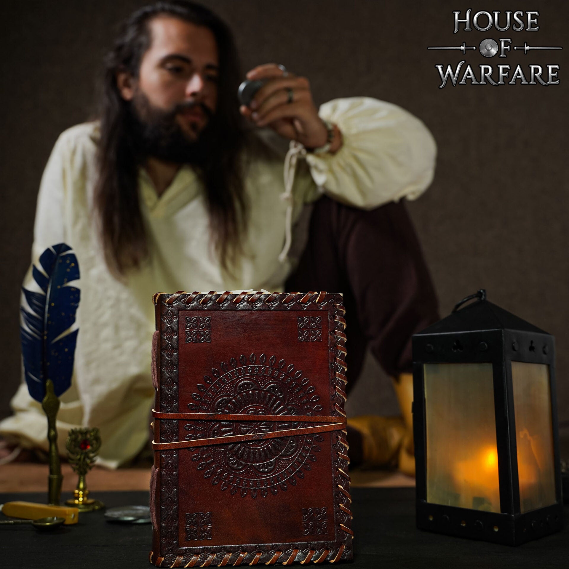 Diario Medieval de Cuero - Diario de Cuero Auténtico Hecho a Mano - Imagen 3